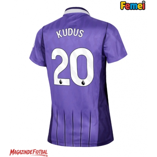 Tottenham Hotspur Mohammed Kudus #20 Tricou Fotbal Replică 2026-27 Femei Treilea Tottenham Hotspur Mohammed Kudus #20 Tricou Fotbal Replică 2026-27 Femei Treilea